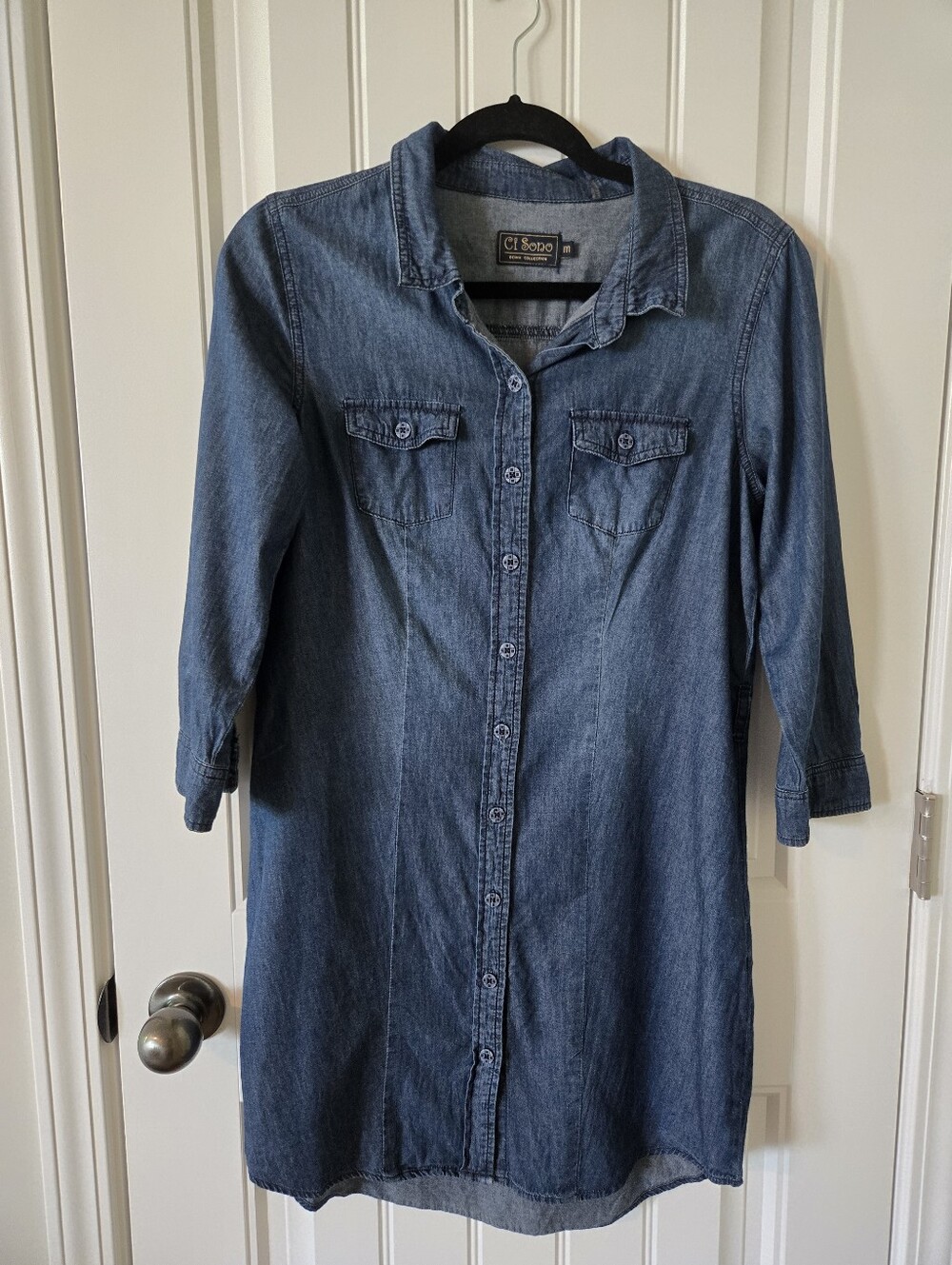 Ci Sono Denim Shirt in Medium Blue